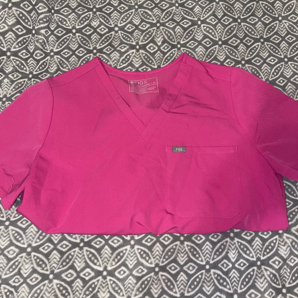 Figs Women's XL Raspberry Scrub Set - Picture 2 of 6